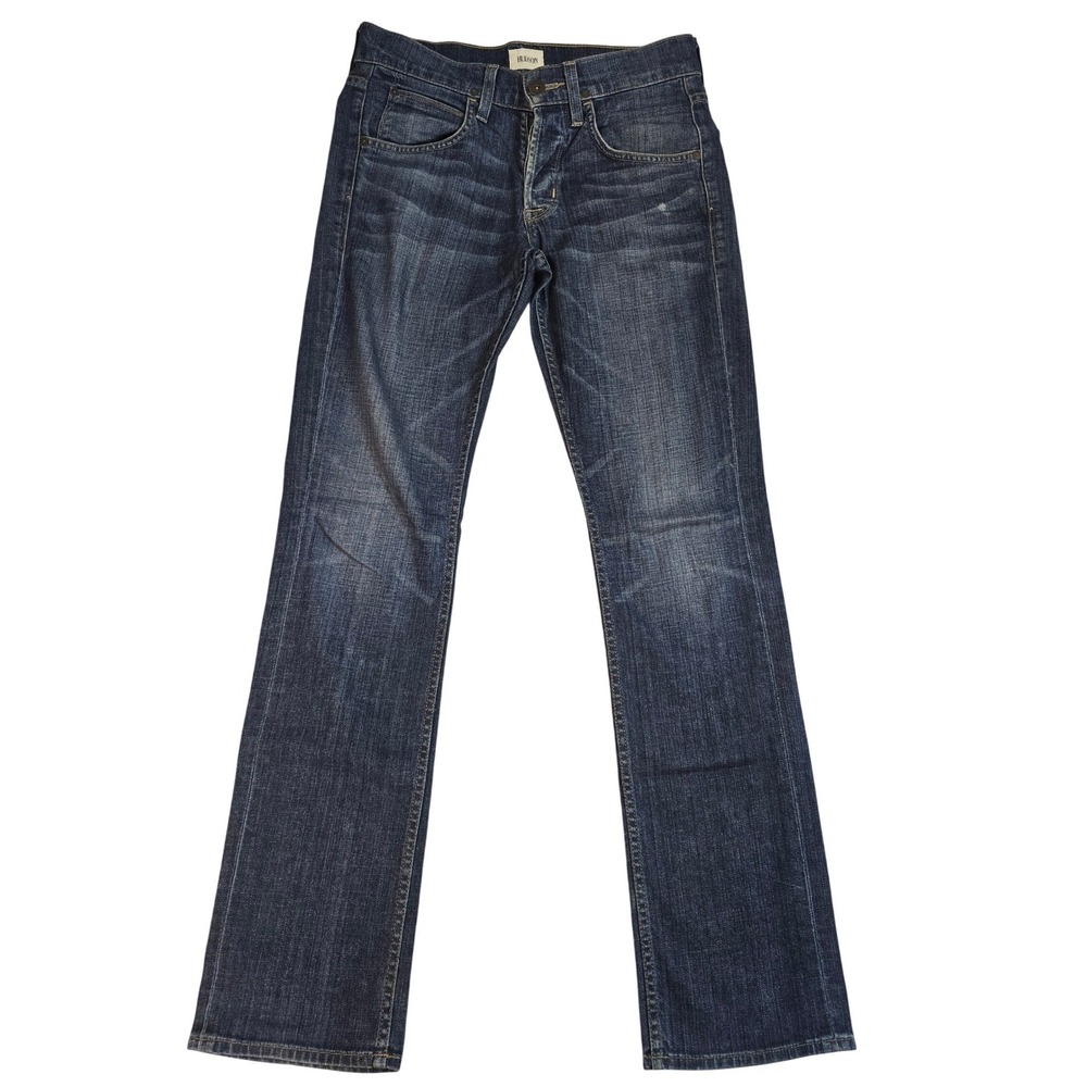 Hudson Byron Five Pocket Straight Leg Jeans Men Dark Wash button‎ fly Size 29